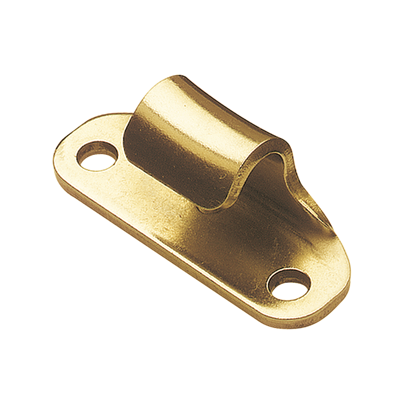 Catch plate, electro zinc plated and yellow chromated steel, angle mounting, L=13mm, B=40mm, H=16,5mm