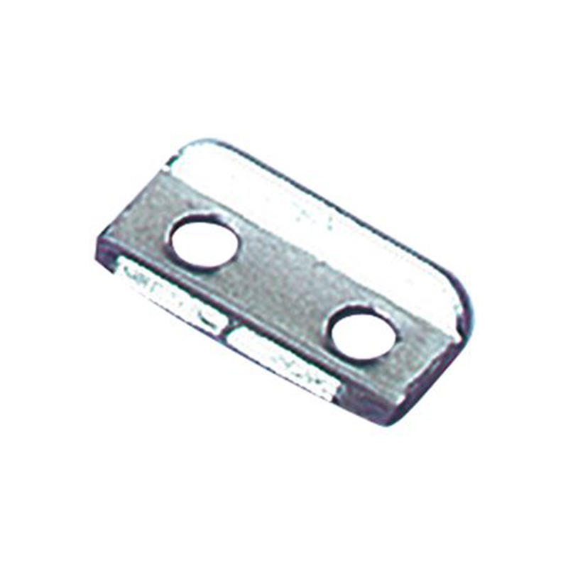 Catch plate, untreated stainless steel, flat mounting, L=10,5mm, B=19mm, H=2,9mm