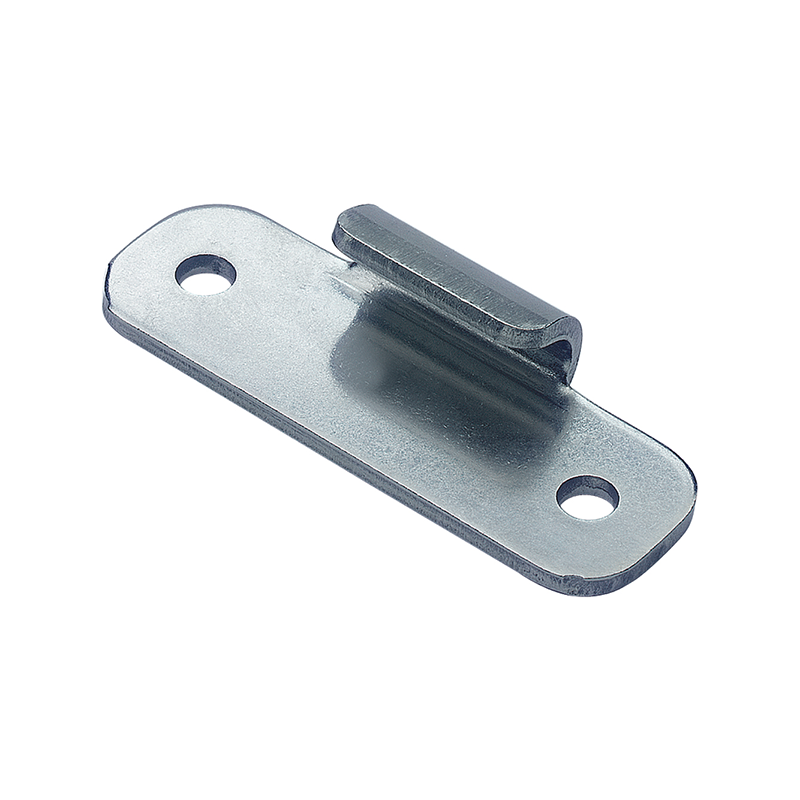 Catch plate, electro zinc plated steel, flat mounting, L=22,2mm, B=60,3mm, H=11,9mm