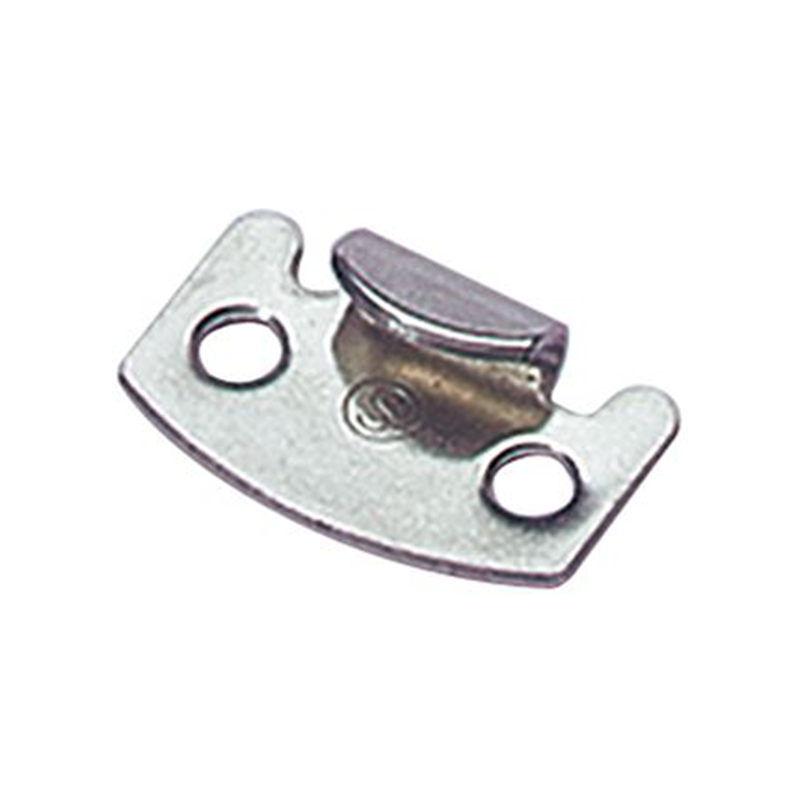 Catch plate, untreated stainless steel, flat mounting, L=13mm, B=20,6mm, H=6,1mm