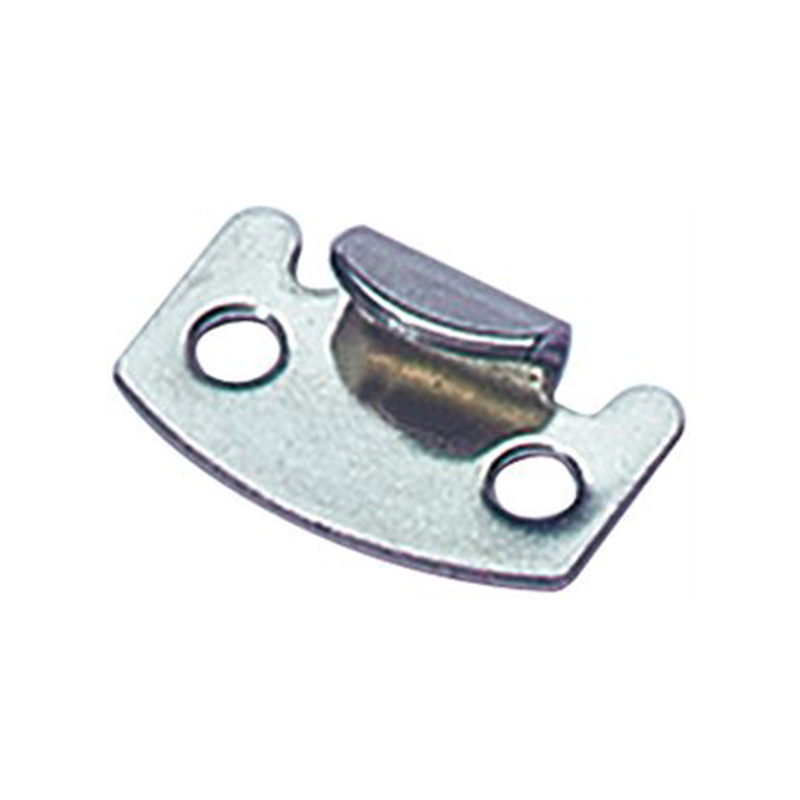 Catch plate, electro zinc plated steel, flat mounting, L=13mm, B=20,6mm, H=6,1mm