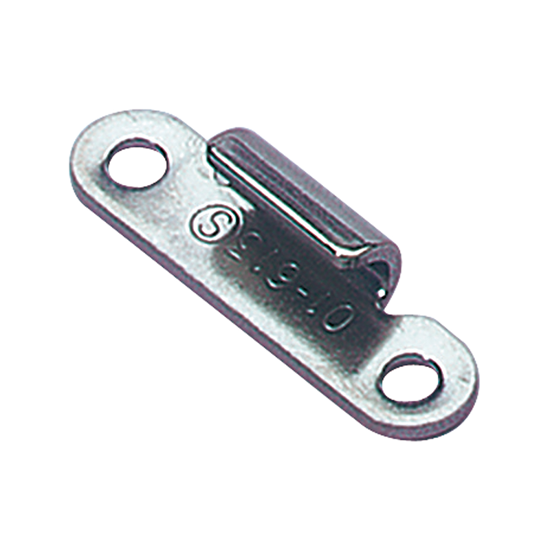 Catch plate, untreated stainless steel, flat mounting, L=10,5mm, B=38,2mm, H=8mm