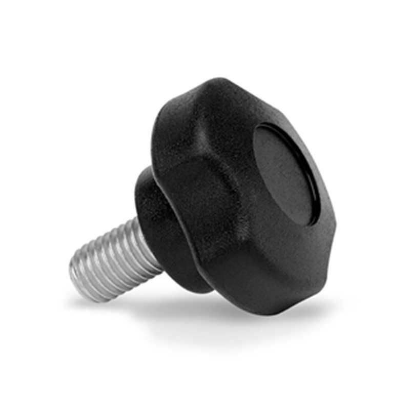 Star Knob, polyamide, male thread M10, D=60 mm, H=38mm