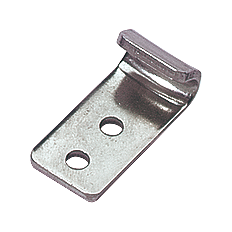 Catch plate, untreated stainless steel, flat mounting, L=37mm, B=16mm, H=11mm
