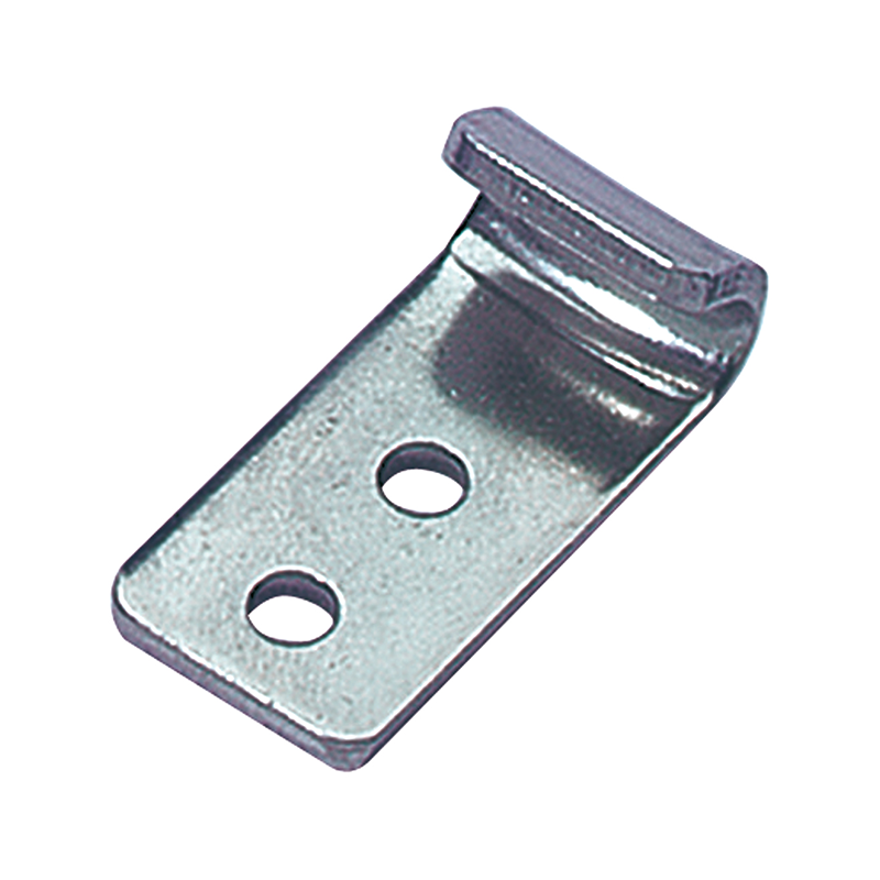 Catch plate, electro zinc plated steel, flat mounting, L=37mm, B=16mm, H=11mm