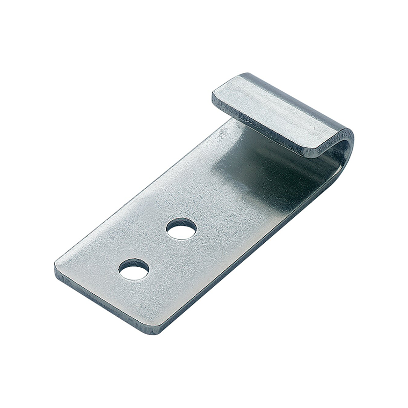 Catch plate, electro zinc plated steel, flat mounting, L=55,5mm, B=23,8mm, H=13mm