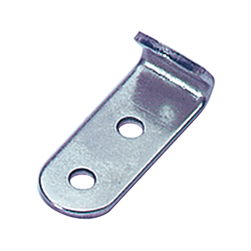 Catch plate, electro zinc plated steel, flat mounting, L=28,6mm, B=11,1mm, H=9,9mm
