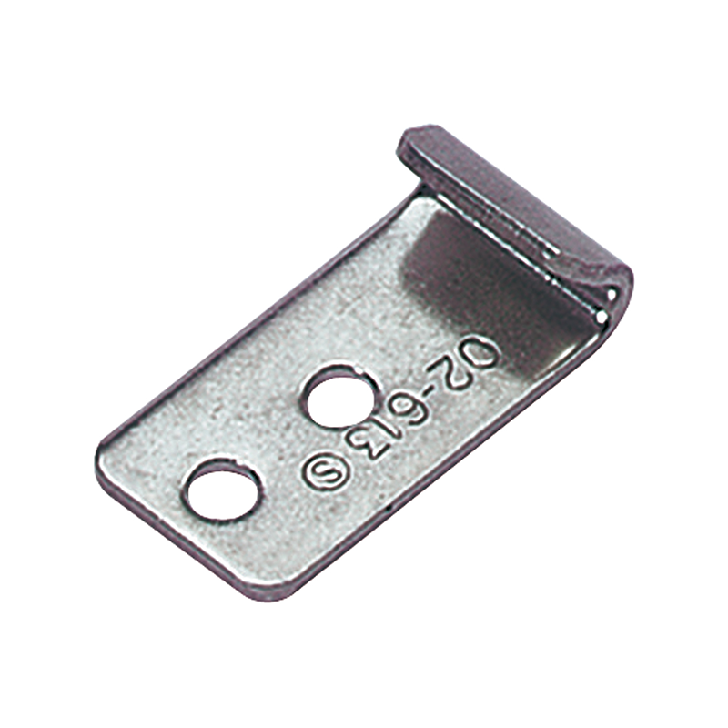 Catch plate, untreated stainless steel, flat mounting, L=31mm, B=15,9mm, H=7,8mm