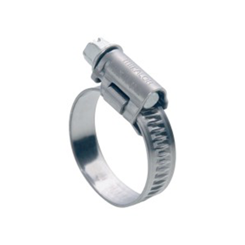 Complete hose clamp, electro zinc plated steel, Diameter range: 70-90mm, T= 0,75mm, torque= 4Nm, Load class= Medium