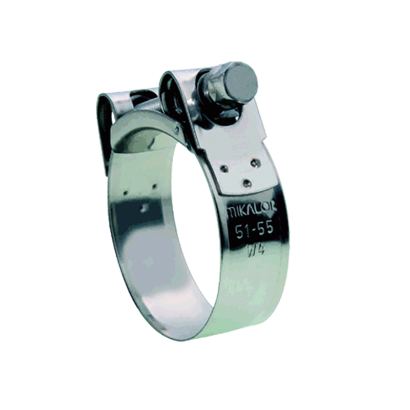 Complete hose clamp, stainless steel, Diameter range: 79-85mm, torque= 30Nm, Load class= High