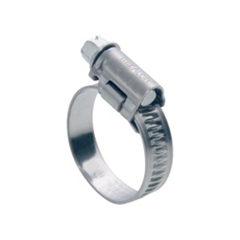 Complete hose clamp, stainless steel, Diameter range: 8-16mm, T= 0,65mm, torque= 3Nm, Load class= Medium