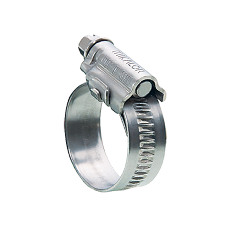 Complete hose clamp, stainless steel, Diameter range: 150-170mm, T= 0,8mm, torque= 6,8Nm, Load class= Medium