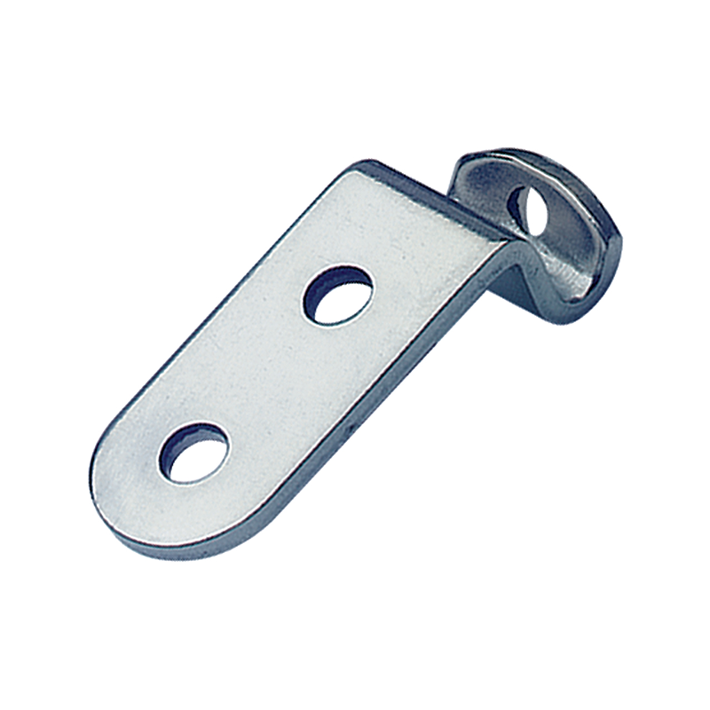 Catch plate, electro zinc plated steel, angle mounting, L=30,8mm, B=11,1mm, H=8,7mm
