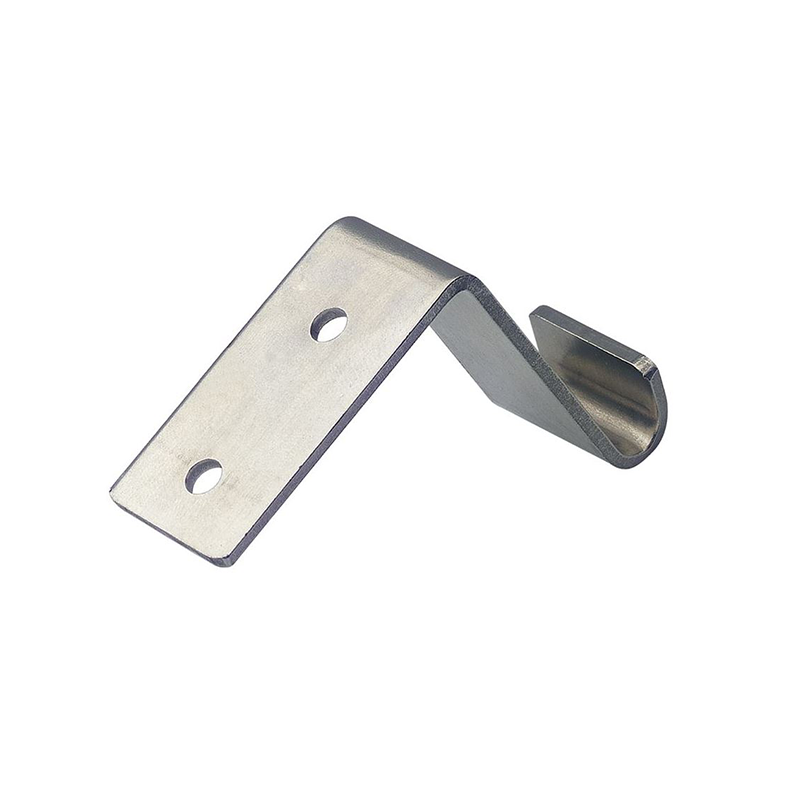 Catch plate, ubehandlet stainless steel, angle mounting, L=61,1mm, B=24mm, H=51mm
