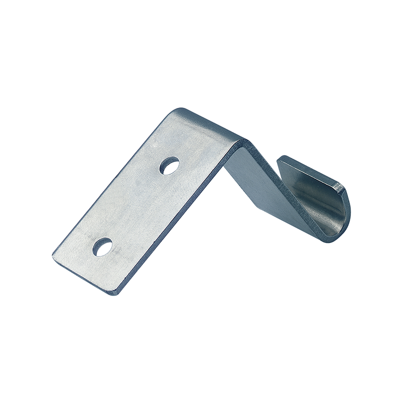Catch plate, electro zinc plated steel, angle mounting, L=61,1mm, B=24mm, H=51mm