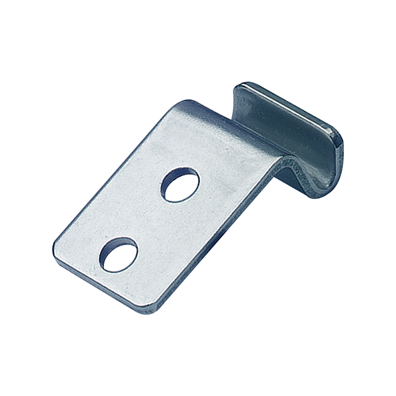Catch plate, electro zinc plated steel, angle mounting, L=29,4mm, B=15,9mm, H=10,3mm