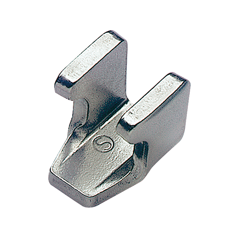 Catch plate, ubehandlet stainless steel, flat mounting, L=29,1mm, B=22,7mm, H=28,8mm