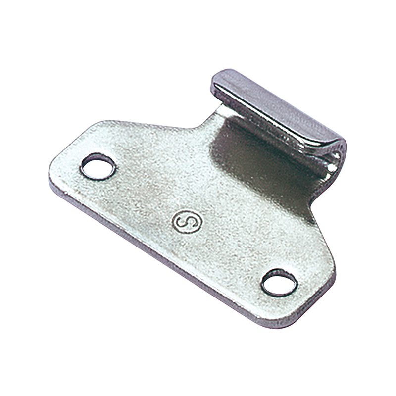 Catch plate, ubehandlet stainless steel, flat mounting, L=34,9mm, B=50,8mm, H=12,7mm