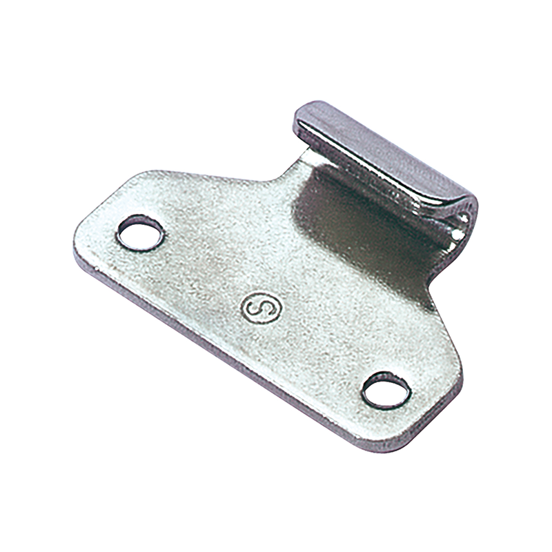 Catch plate, ubehandlet acid proof stainless steel, flat mounting, L=34,9mm, B=50,8mm, H=12,7mm