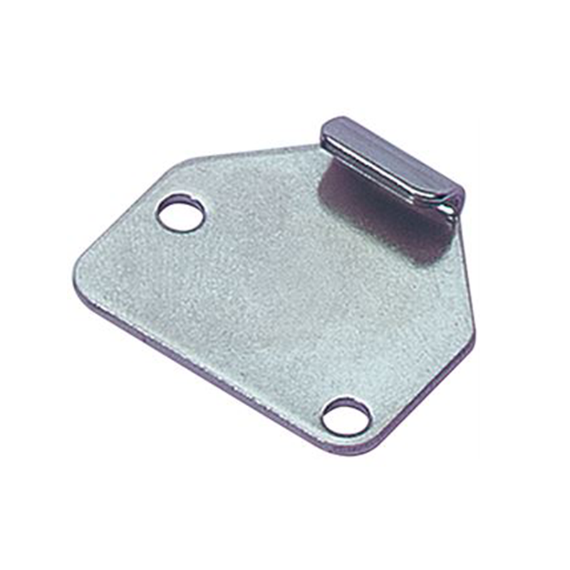 Catch plate, electro zinc plated steel, flat mounting, L=31,8mm, B=34,9mm, H=6,7mm