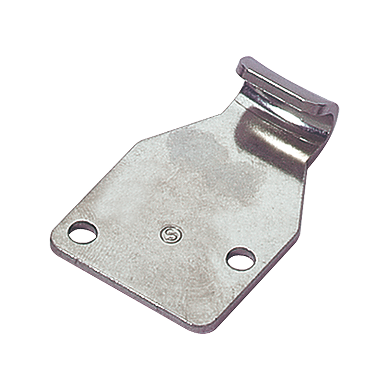 Catch plate, ubehandlet stainless steel, flat mounting, L=45mm, B=30mm, H=11,2mm