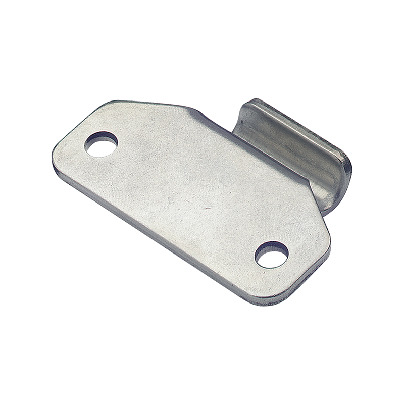 Catch plate, ubehandlet stainless steel, angle mounting, L=35,4mm, B=50,8mm, H=15,2mm