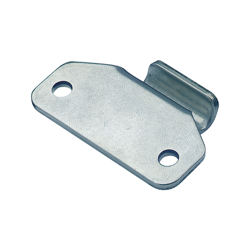 Catch plate, electro zinc plated steel, angle mounting, L=35,4mm, B=50,8mm, H=15,8mm