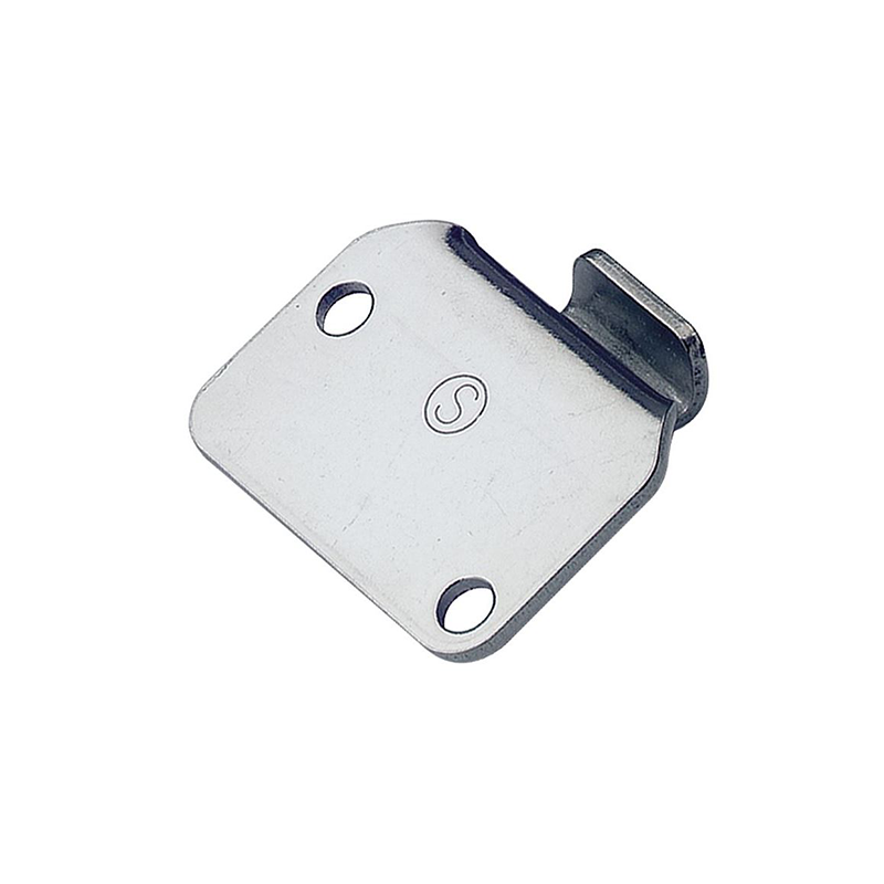 Catch plate, ubehandlet stainless steel, angle mounting, L=29,5mm, B=35mm, H=10,5mm