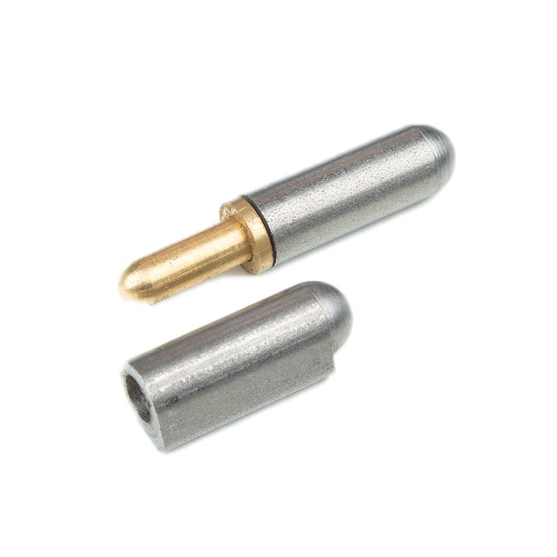 Weld hinge, steel, teardrop-shaped, w/o grease nipple, L=180, B=25,3