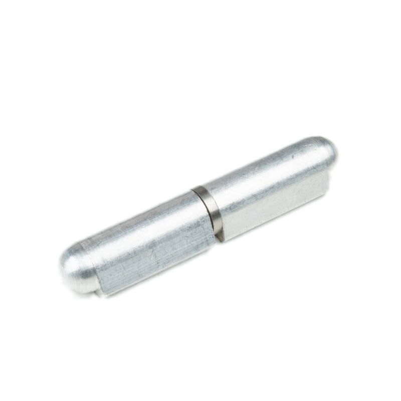 Weld hinge, acid proof steel, teardrop-shaped, w/o  grease nipple, L=80, B=16