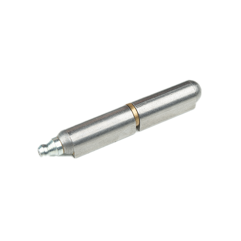 Weld hinge, steel, teardrop-shaped, w/grease nipple, L=135, B=22,5