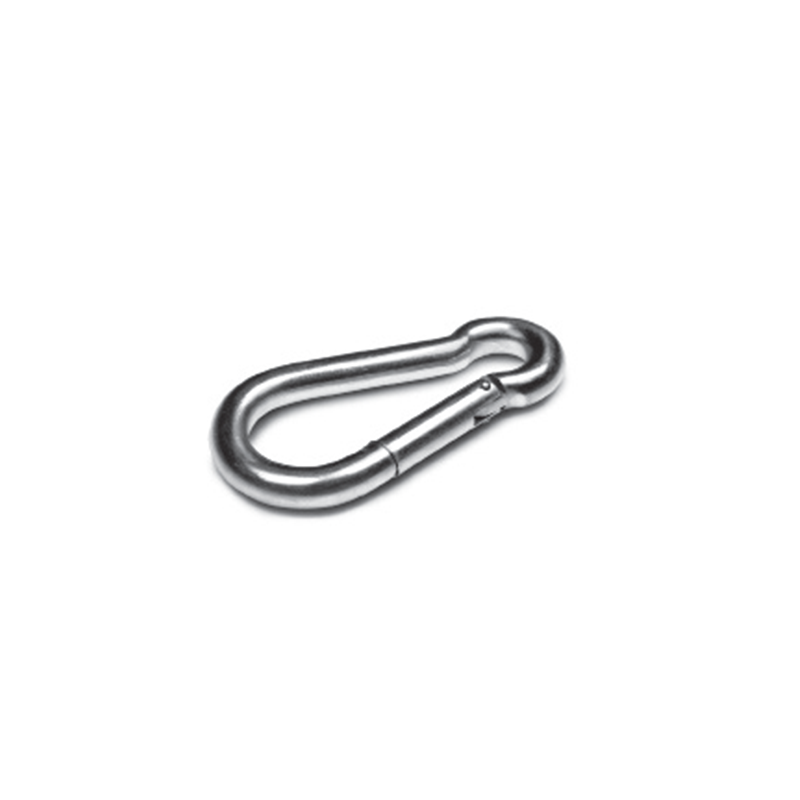 Snap hook, acid proof stainless steel, wire diameter=7mm, L=70mm