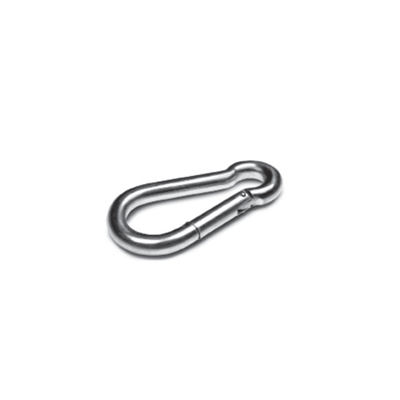Snap hook, acid proof stainless steel, wire diameter=5mm, L=50mm