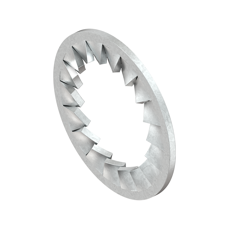 Serrated washer, steel, H=4,5