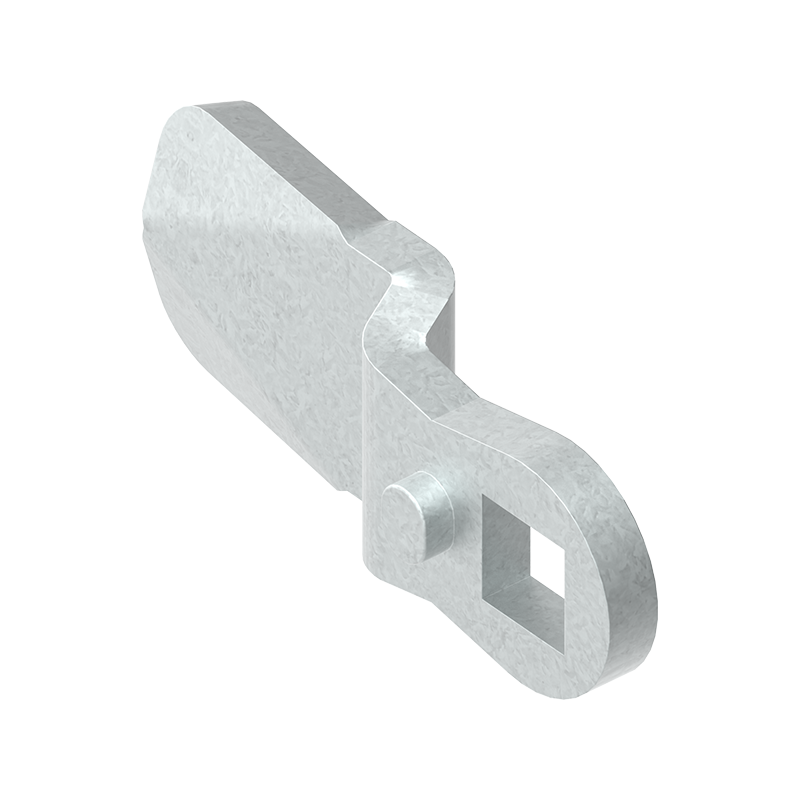 Cam, standard, steel, L=45, B=19, offset height=6 mm