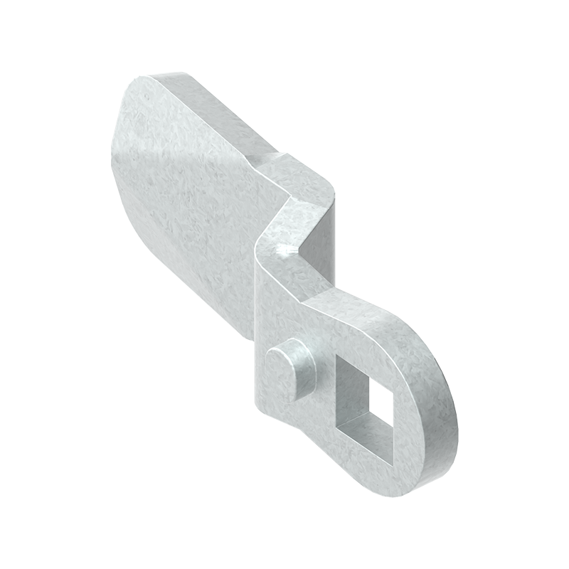 Cam, standard, steel, L=45, B=19, offset height=4 mm