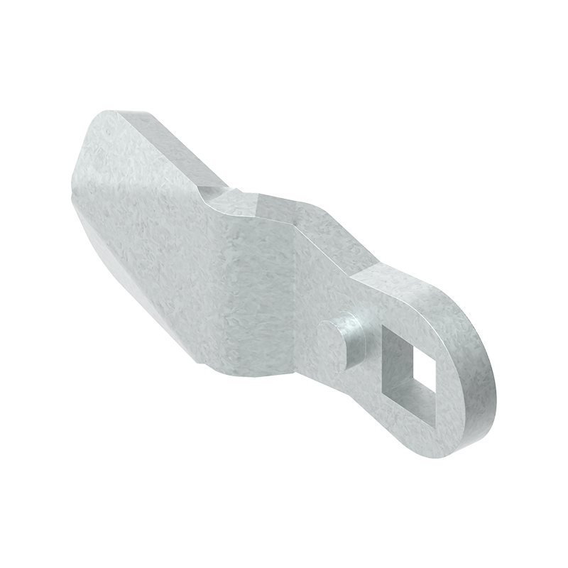 Cam, standard, steel, L=45, B=19, offset height=-5 mm