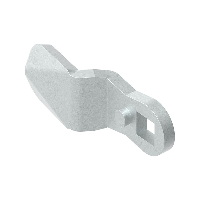 Cam, standard, steel, L=45, B=19, offset height=-8 mm