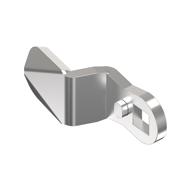 Cam, standard, stainless steel, L=45, B=19, offset height=-12 mm