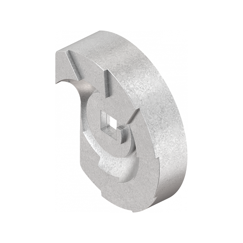 Cam, stepped cam, steel, L=, B=, offset height=1 mm.