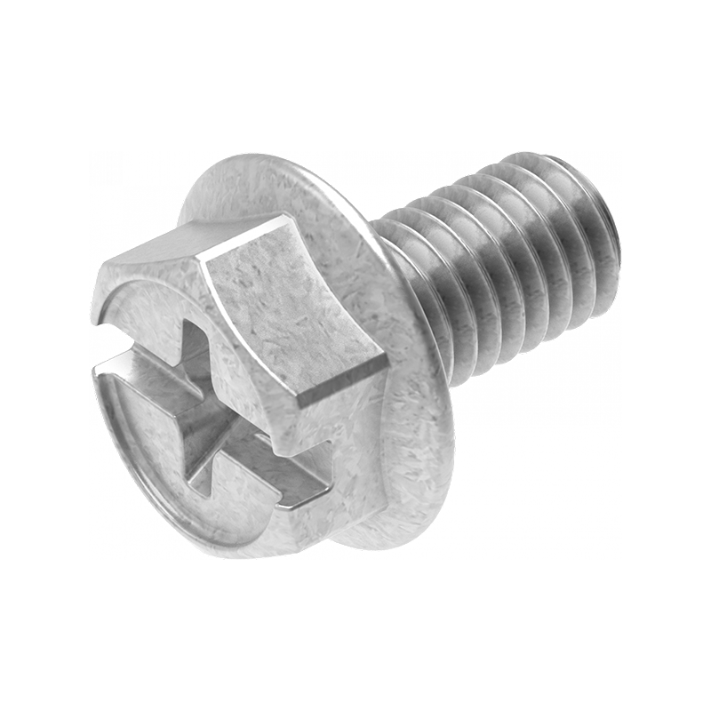 Screw, steel, M6x10