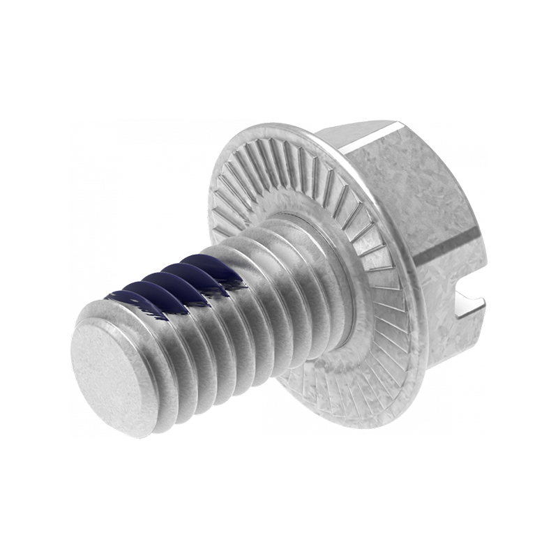 Screw with loctite, steel, M6x10