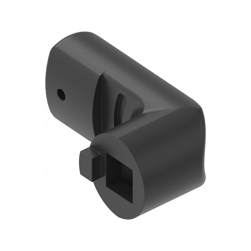 Cam, standard, glass fiber reinforced polyamide, L=35, B=19, offset height=10 mm.