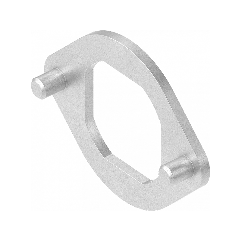 Anti-rotation device, die-cast zinc, offset=-2