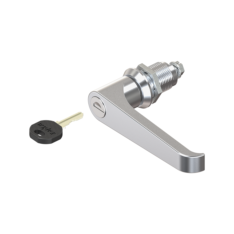 Housing with L-handle, keyed alike ek333, die-cast zinc, L=105mm, GH=30mm, plate thickness=1,5-20mm