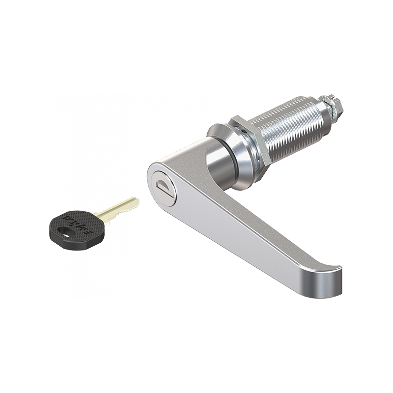 Housing with l-handle, keyed alike ek333, die-cast zinc, L=105mm, GH=50mm, plate thickness=1,5-40mm