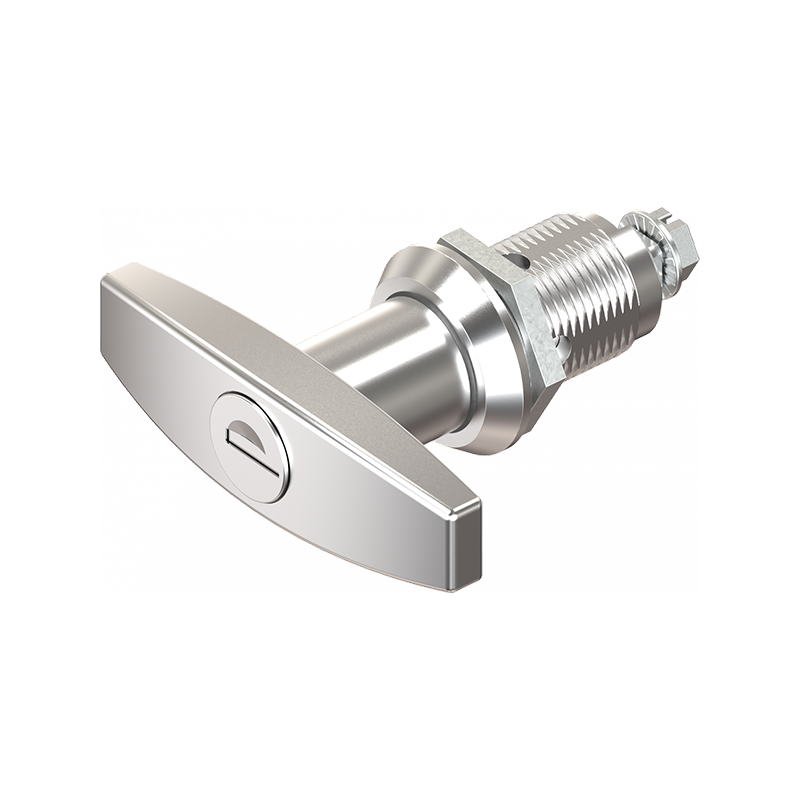 Housing with t-handle, keyed alike ek333, die-cast zinc, L=78mm, GH=30mm, plate thickness=1,5-20mm