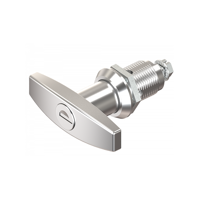 Housing with t-handle, keyed alike ek333, die-cast zinc, L=78mm, GH=30mm, plate thickness=1,5-20mm
