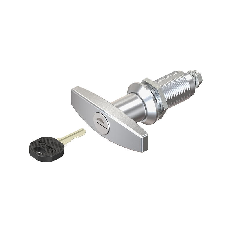 Housing with T-handle, keyed alike ek333, die-cast zinc, L=78mm, GH=40mm, plate thickness=1,5-30mm