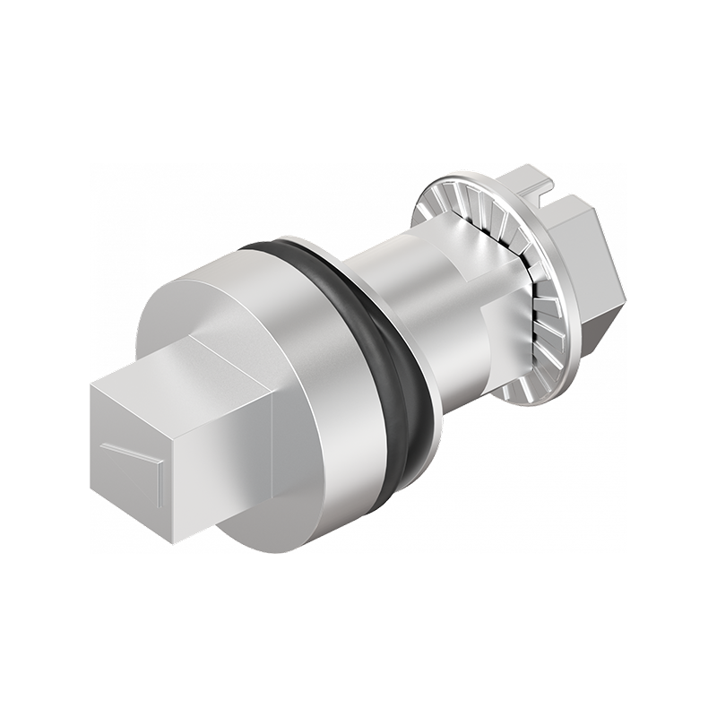 Insert, square 7, stainless steel